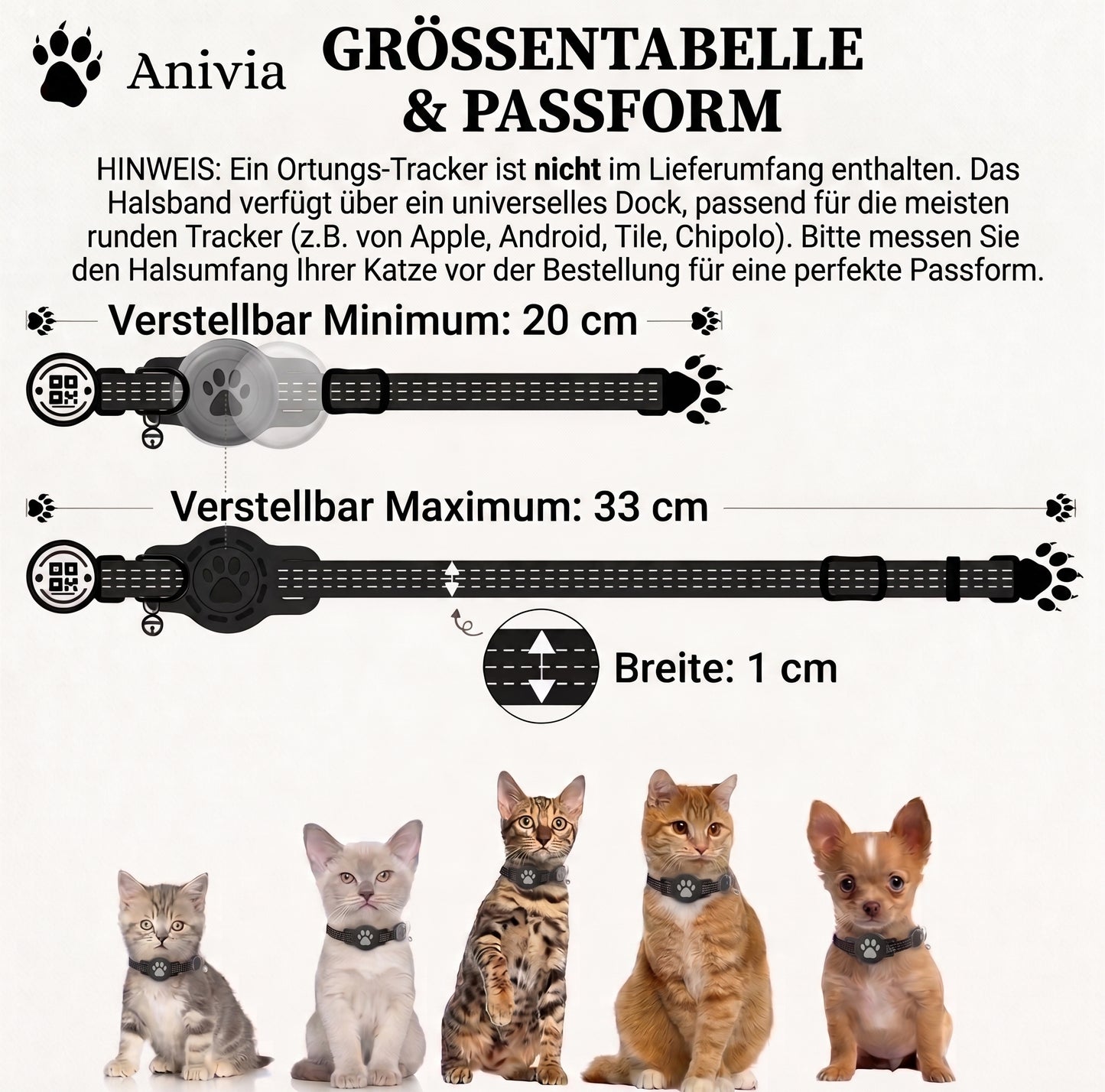 ANIVIA™ SafetyCollar One – Hybrid-Sicherheits-Katzenhalsband (Vorverkauf)